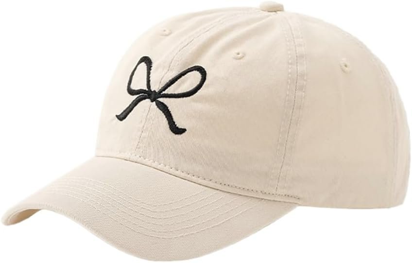 Bow-Tie Baseball Cap for Women Fashion Sun Hats for Women Trucker Hat Y2k Sun Cap Visor Cap Hiking Travel Trendy 2026