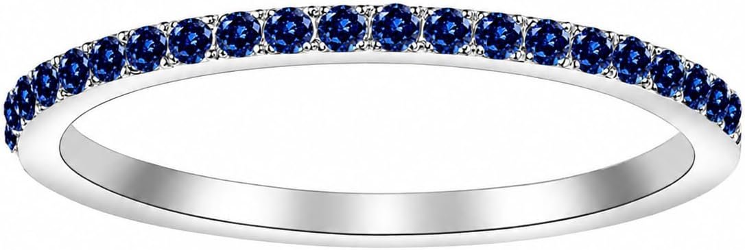 Birthstone Rings For Women, Silver Stackable Cubic Zirconia Stainless Steel Birth Stone Ring To My Daughter/Mom Birthday Unique Gifts Jewelry