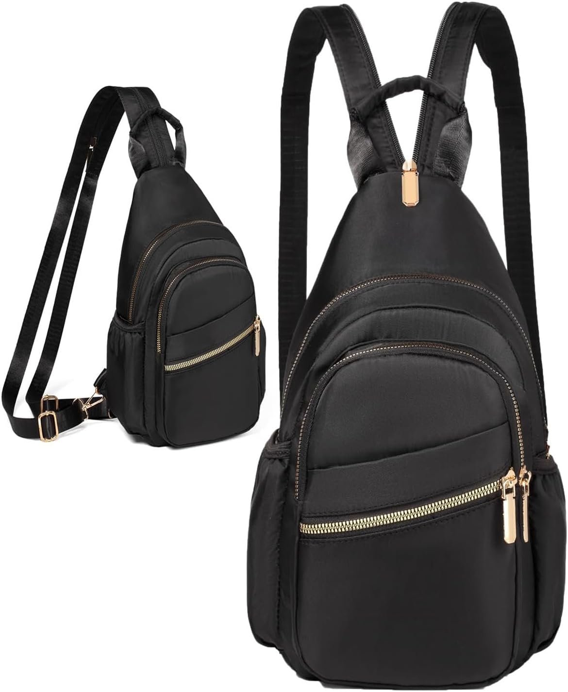 Xsecnua Small Crossbody Bag Convertible Mini Backpack for Women, Cross Body Sling Bag Sling Backpack for Travel Daypack