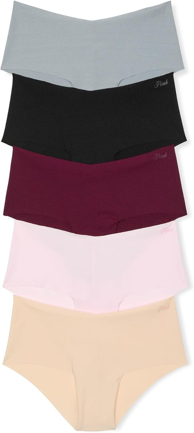 Victoria’s Secret PINK Women’s No Show Cheeky Underwear, Panties for Women (XS-XL)