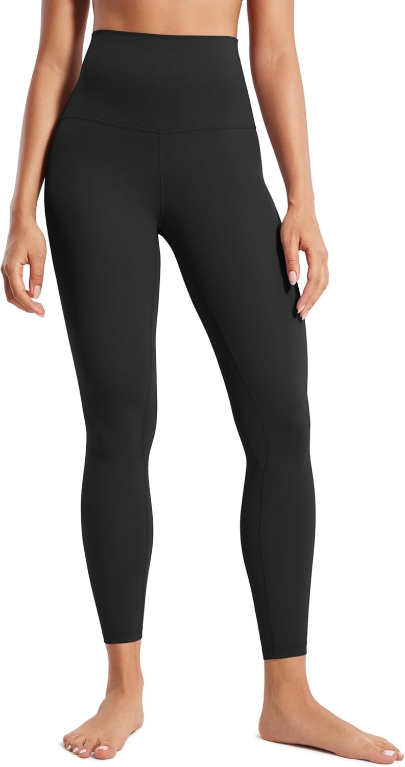 CRZ YOGA Butterluxe Super High Waist Leggings 25″- Buttery Soft Womens Yoga Pants Workout Over Belly