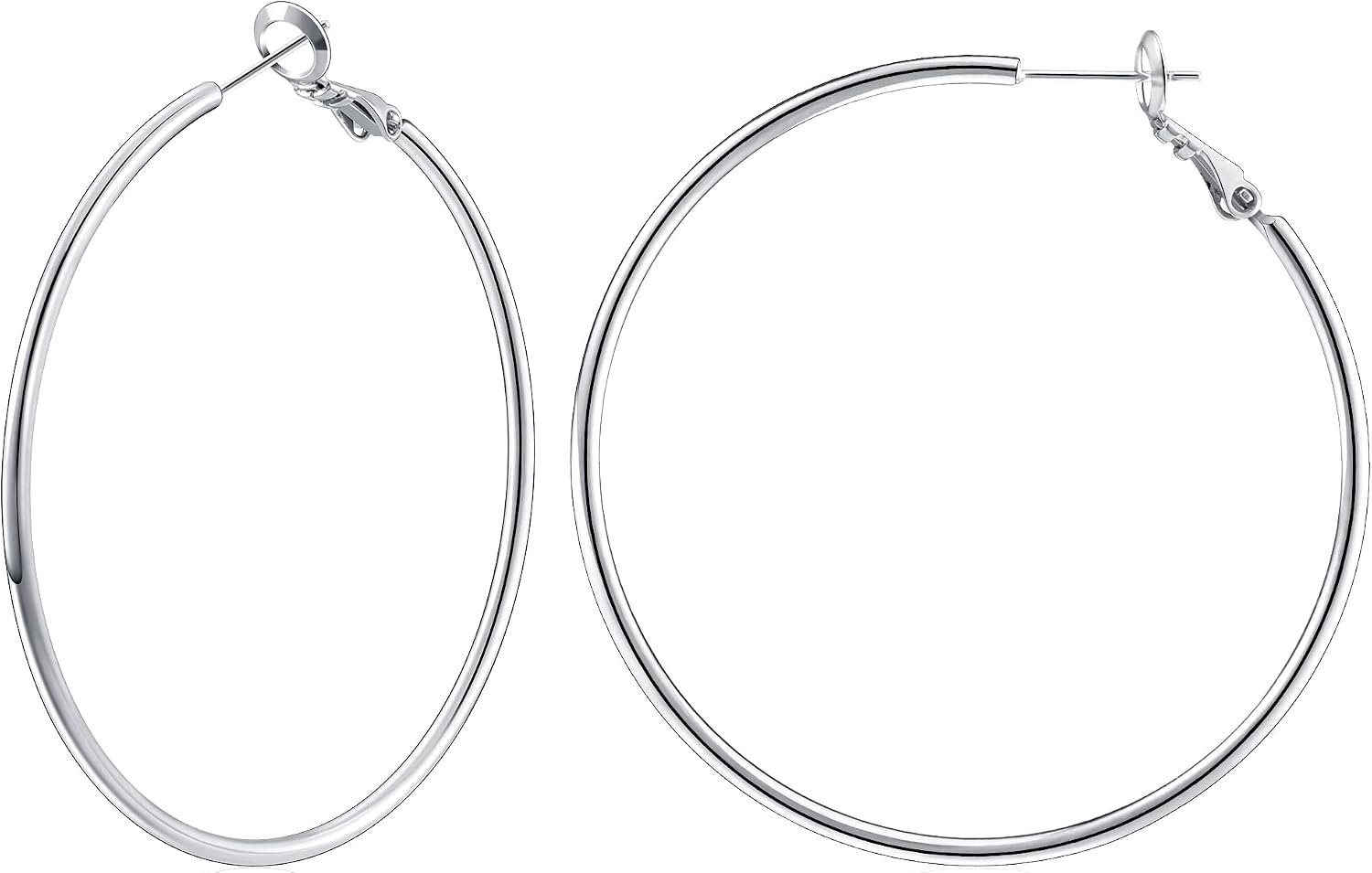 Gacimy Gold Hoop Earrings for Women 14K Gold Plated, 925 Sterling Silver Post Hypoallergenic Earrings Hoops for Women