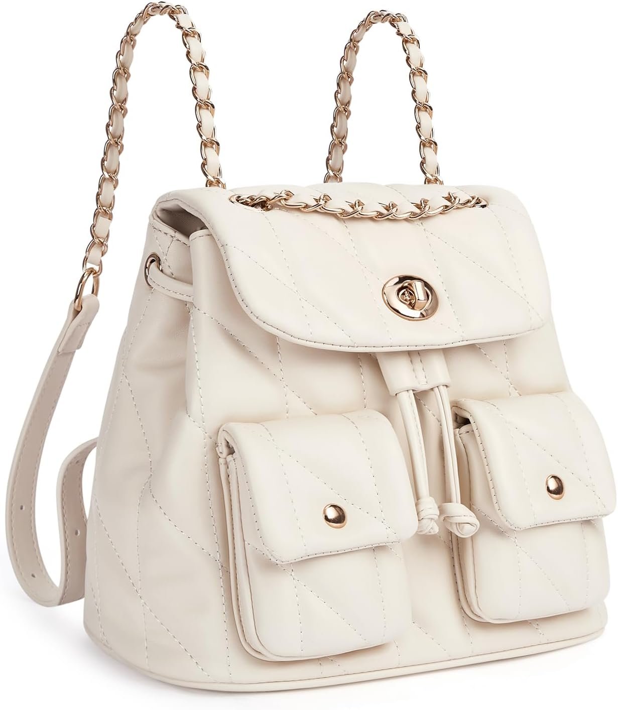 CLUCI Crossbody Bag for Women PU Leather Shoulder Bag, Convertible Small Tabby Backpack Purse for Travel