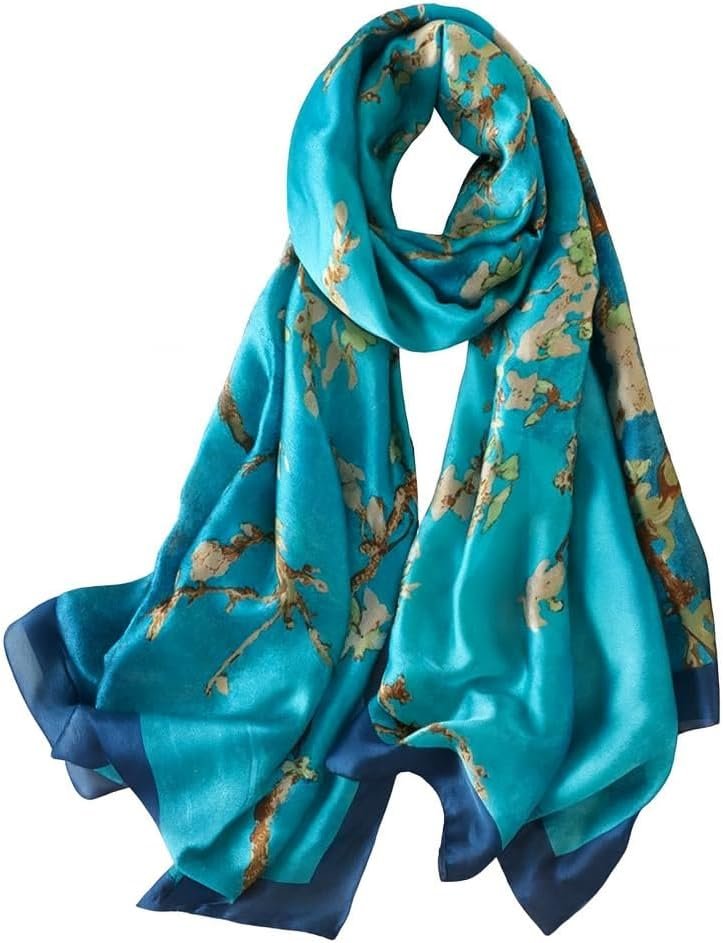 Trillion London® Spring Collection Designer Silk Scarf For Women UK | Lightweight Neck Scarves | Shawl Wraps | Gift for Women