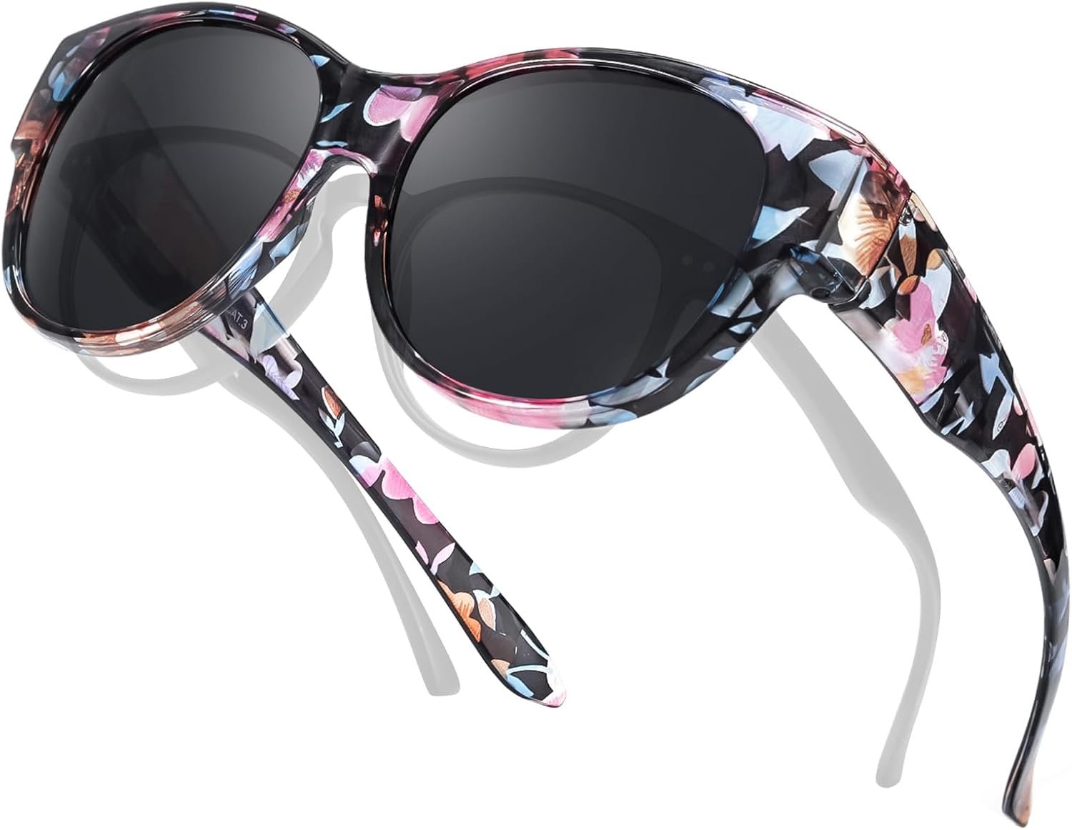 TJUTR Polarized Fit Over Sunglasses for Women, Trendy Sun Glasses Over Prescription Glasses UV400 Protection TS5779