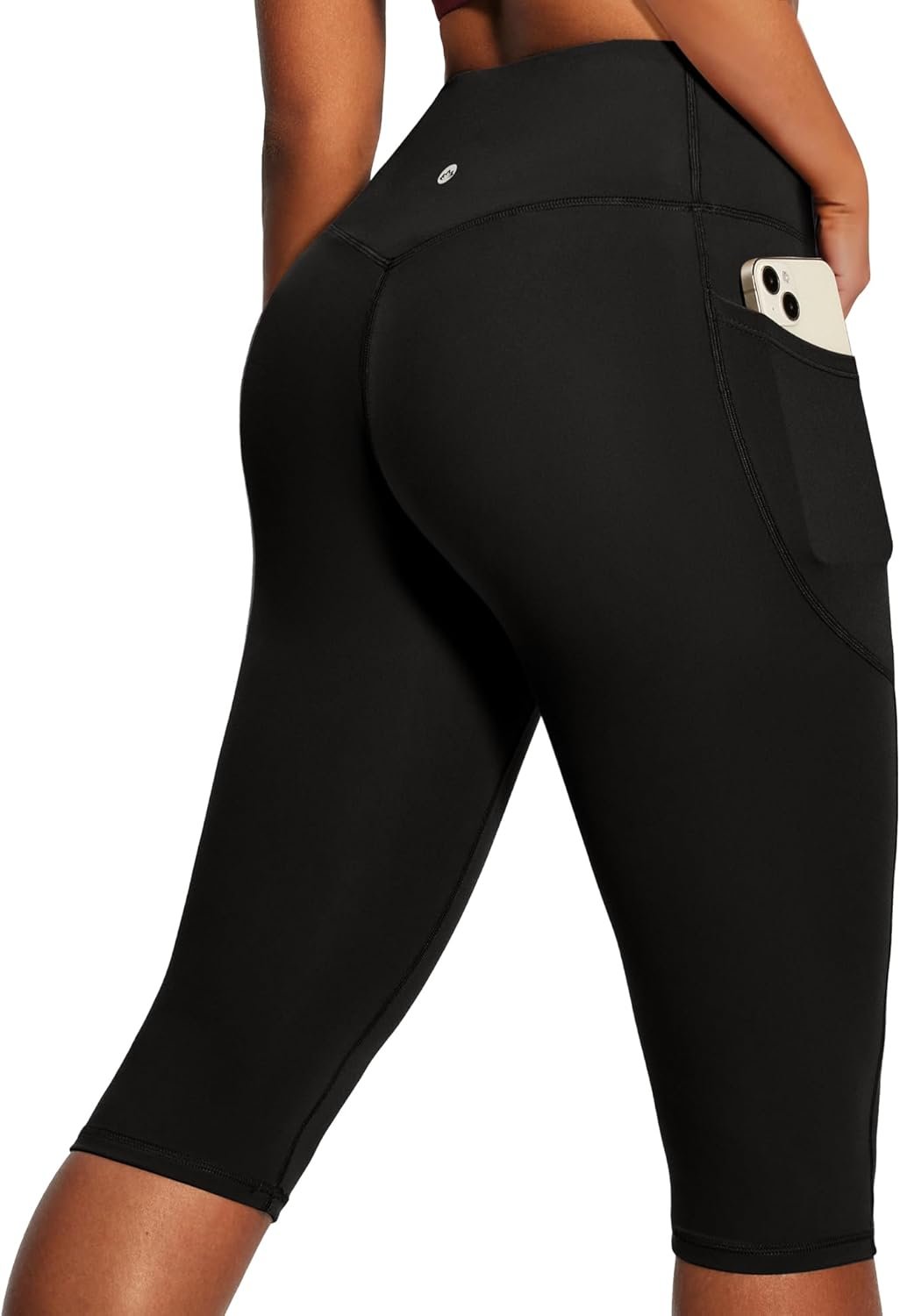 Heathyoga Capri Leggings with Pockets for Women Tummy Control Knee Length Leggings Yoga Pants Women Capri Pants Workout