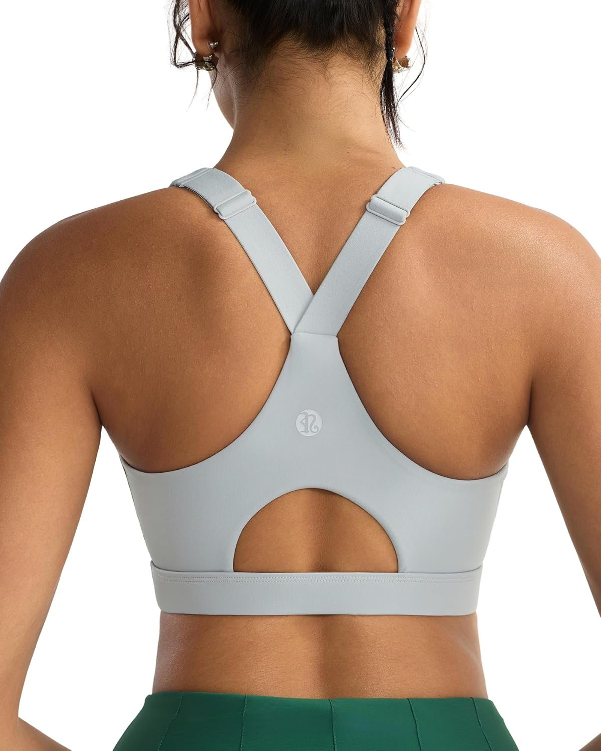 RUNNING GIRL High Impact Sports Bras for Women, High Support Running Adjustable Sports Bra Molded Cup Strappy Sports Bras