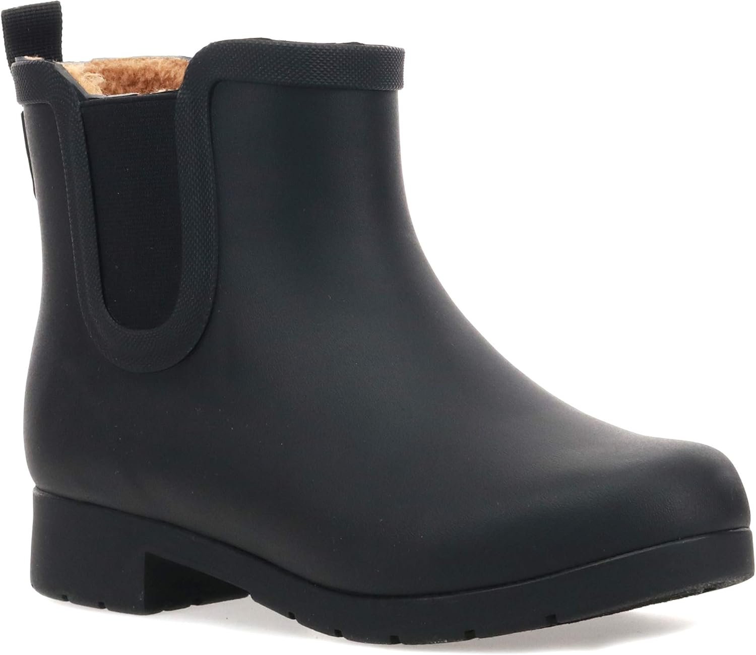 Chooka Women’s Delridge Waterproof Chelsea Bootie Slip On Ankle Rain Boot