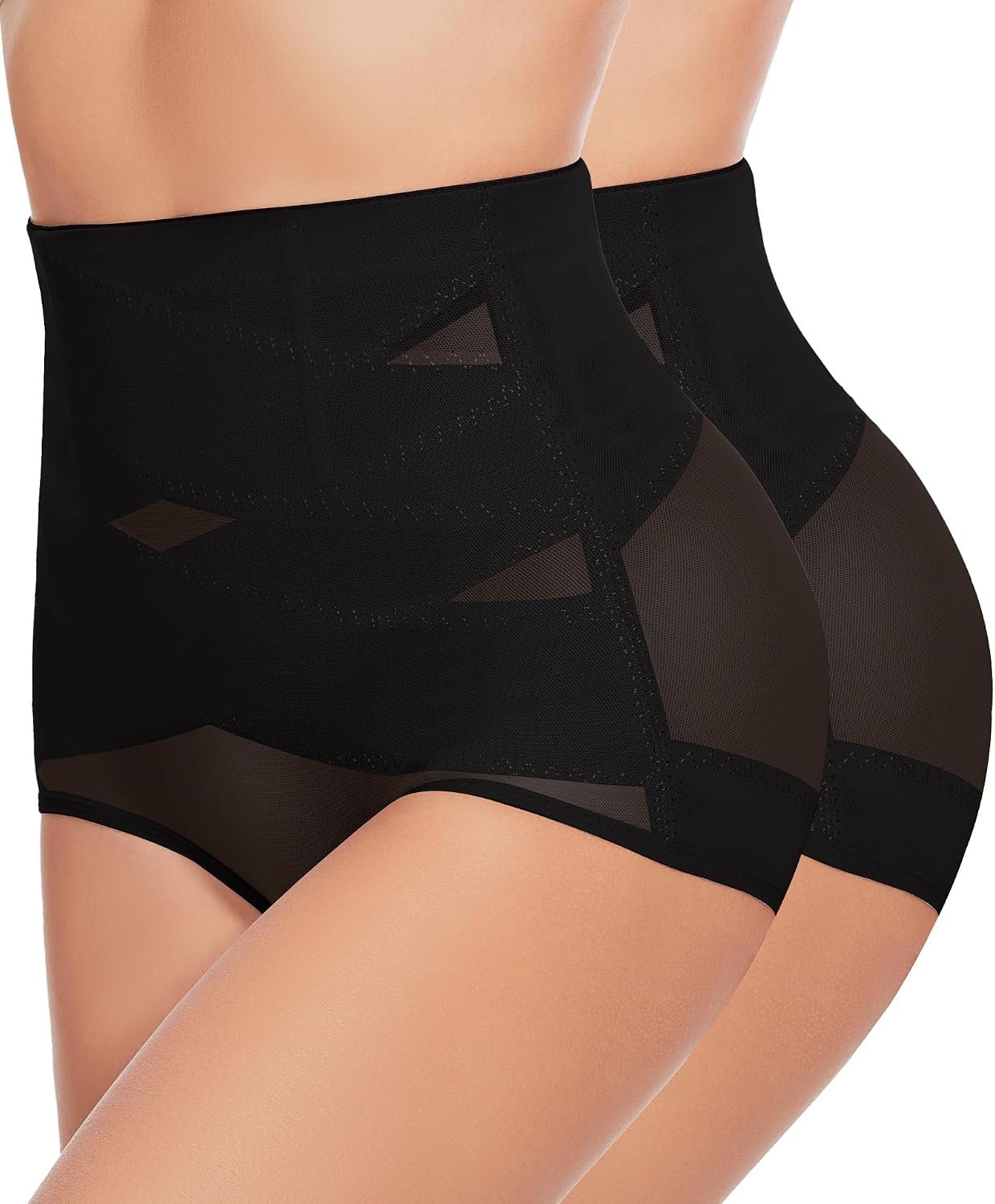 GYDEK Tummy Control Shapewear Panties for Women-High Waisted Body Shaper Underwear Seamless Shapewear Panty Girdle