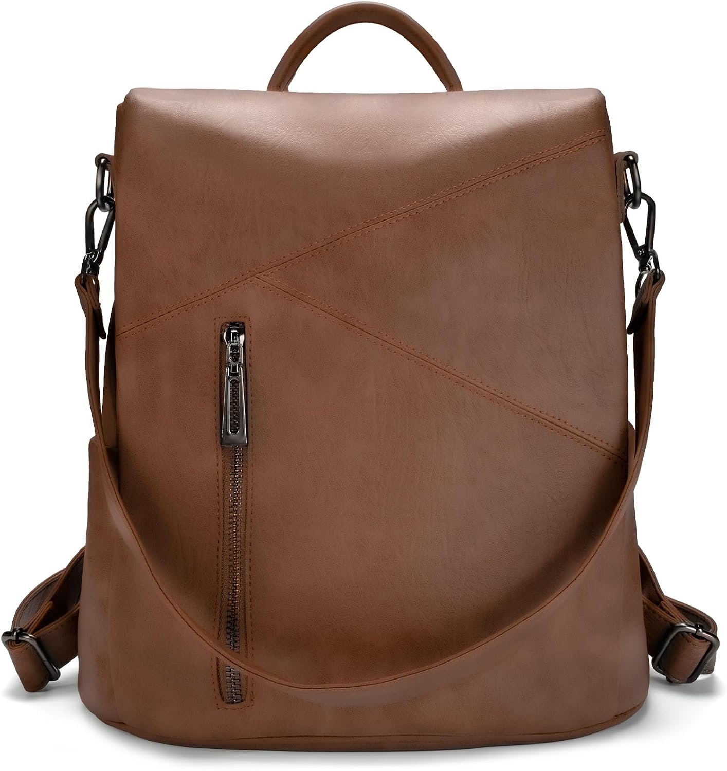 molshine Backpack,Fashion Casual Travel PU Leather Daypack Bag Shoulder Rucksack Handbags for Women HB041