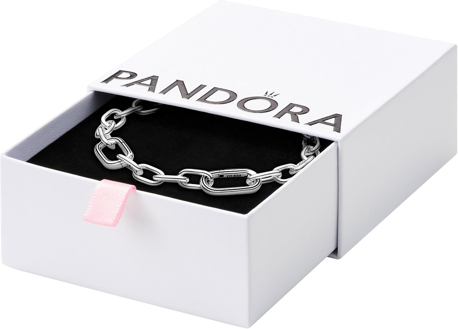 PANDORA ME Link Chain Bracelet – Bracelet for Women – Compatible with ME Charms – Features 2 Connectors – Gift for Her – Sterling Silver – With Gift Box