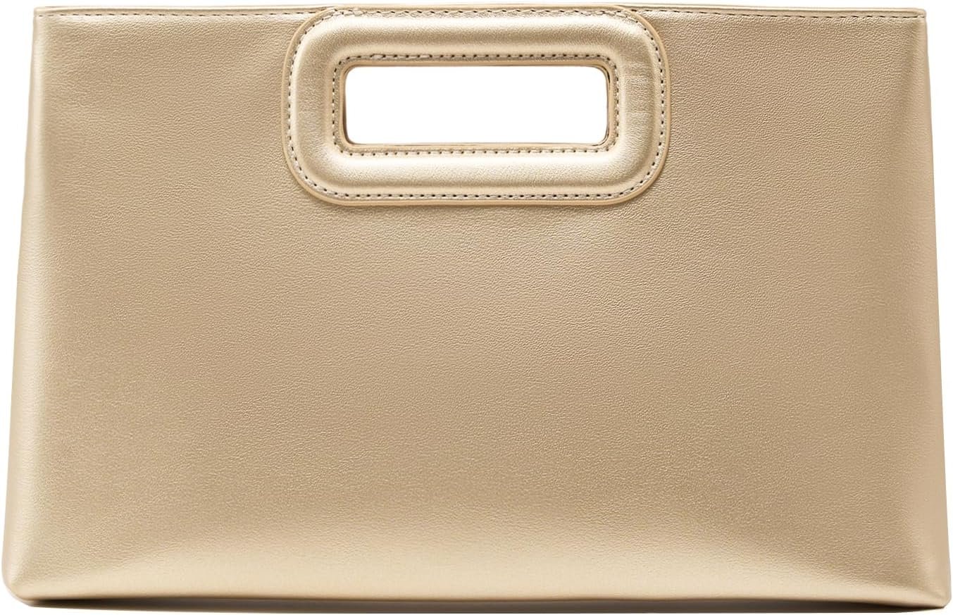 Top Handle Clutch Handbags for Women, Evening Handbag Shoulder Crossbody Purse with Gold Chain