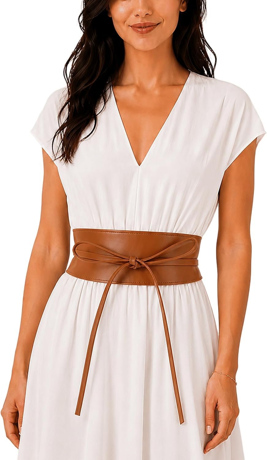 FASHIONGEN – Woman Italian leather Obi belt, CASSIANE