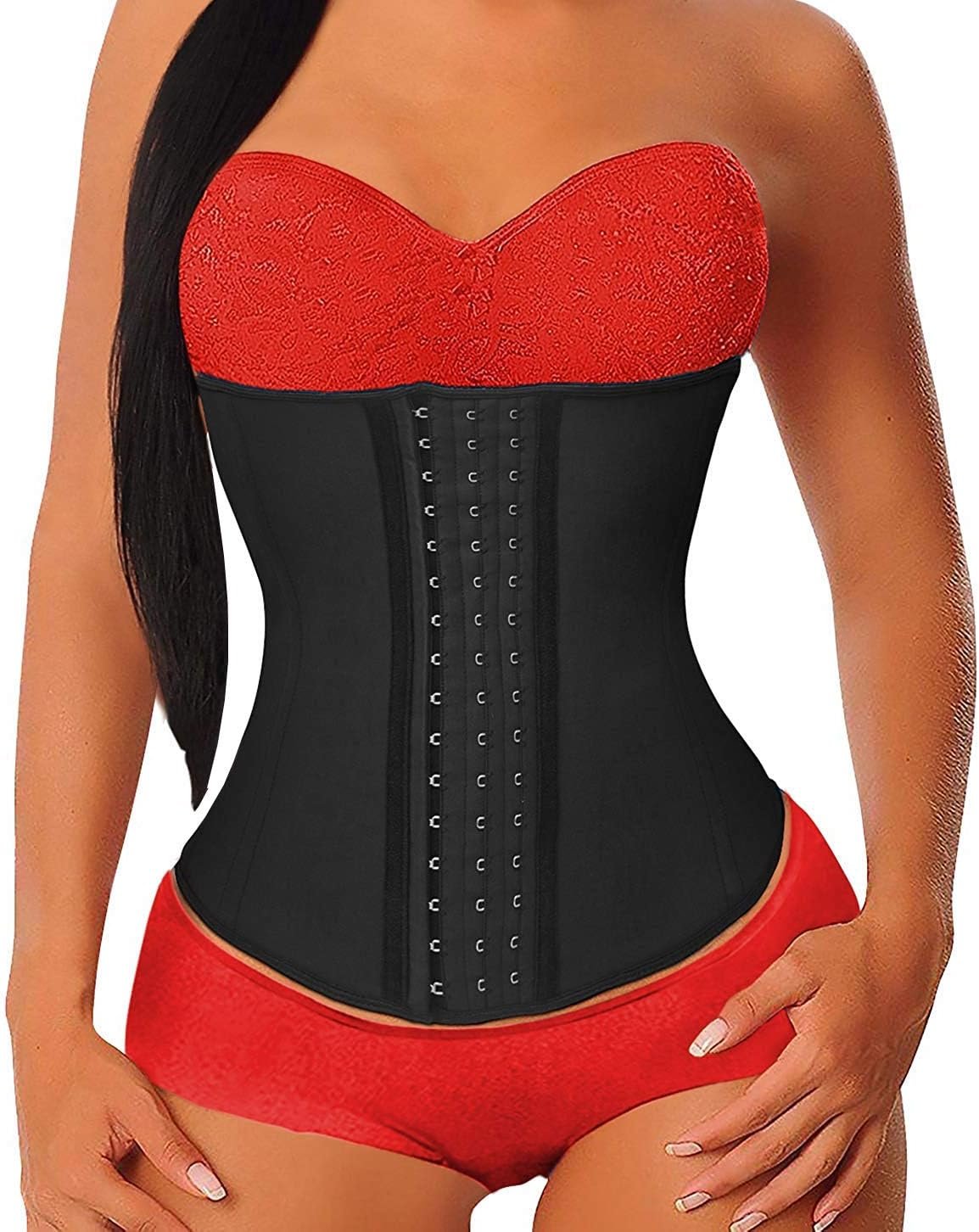 YIANNA Women’s Underbust Latex Sport Girdle Waist Trainer Corsets Hourglass Body Shaper