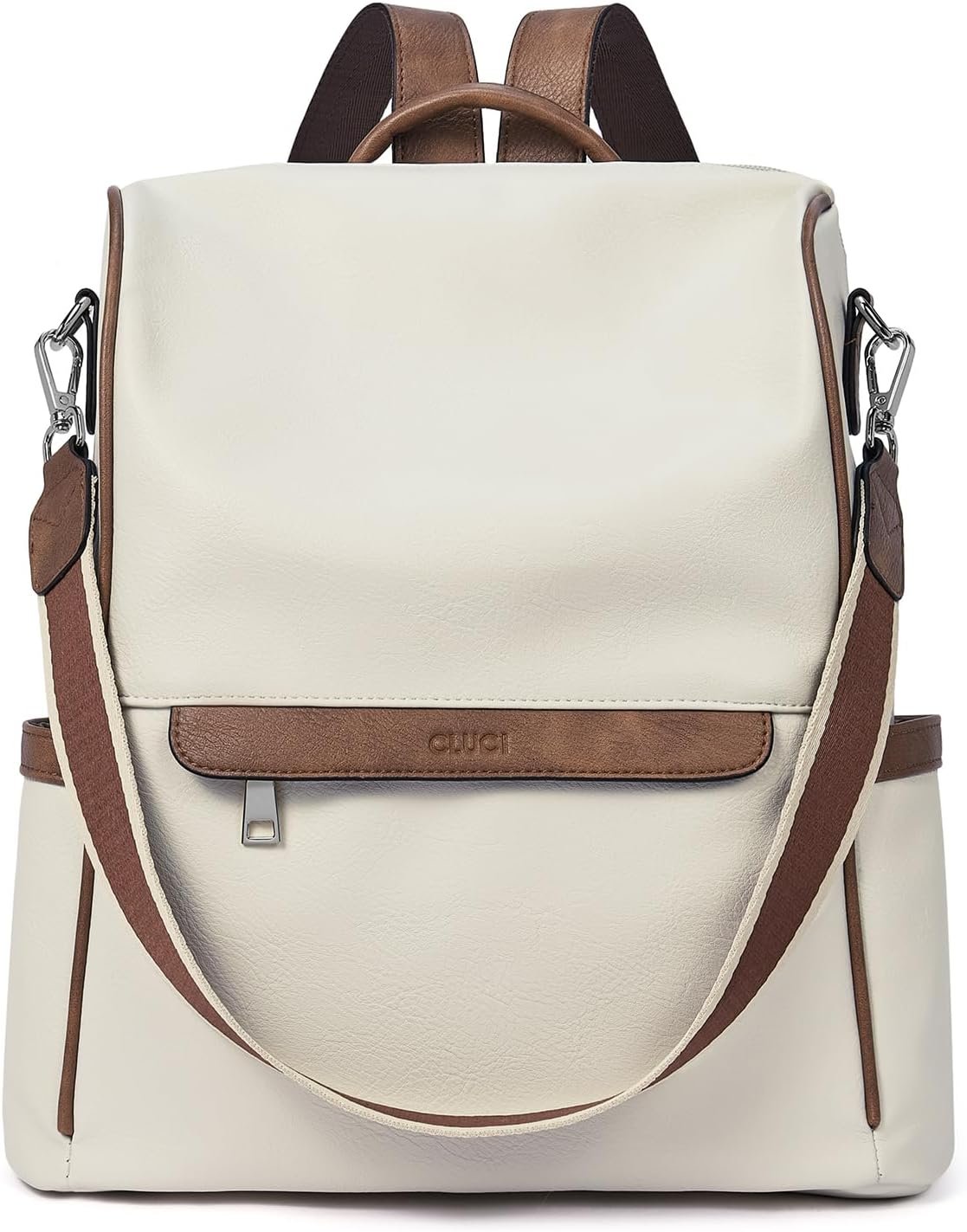 CLUCI Womens Backpack Purse PU Leather Anti-theft Fashion Designer Travel Bag Ladies Shoulder Bags | Purse