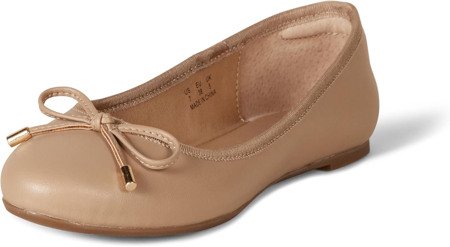 Amazon Essentials Women’s Comfortable Round Toe Ballet Flats with Bow