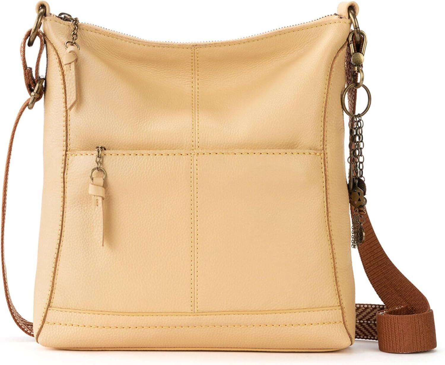 The Sak Lucia Leather Crossbody Purse – Premium Leather Women’s Handbag for Everyday & Travel – Cross Body Bag With Zipper
