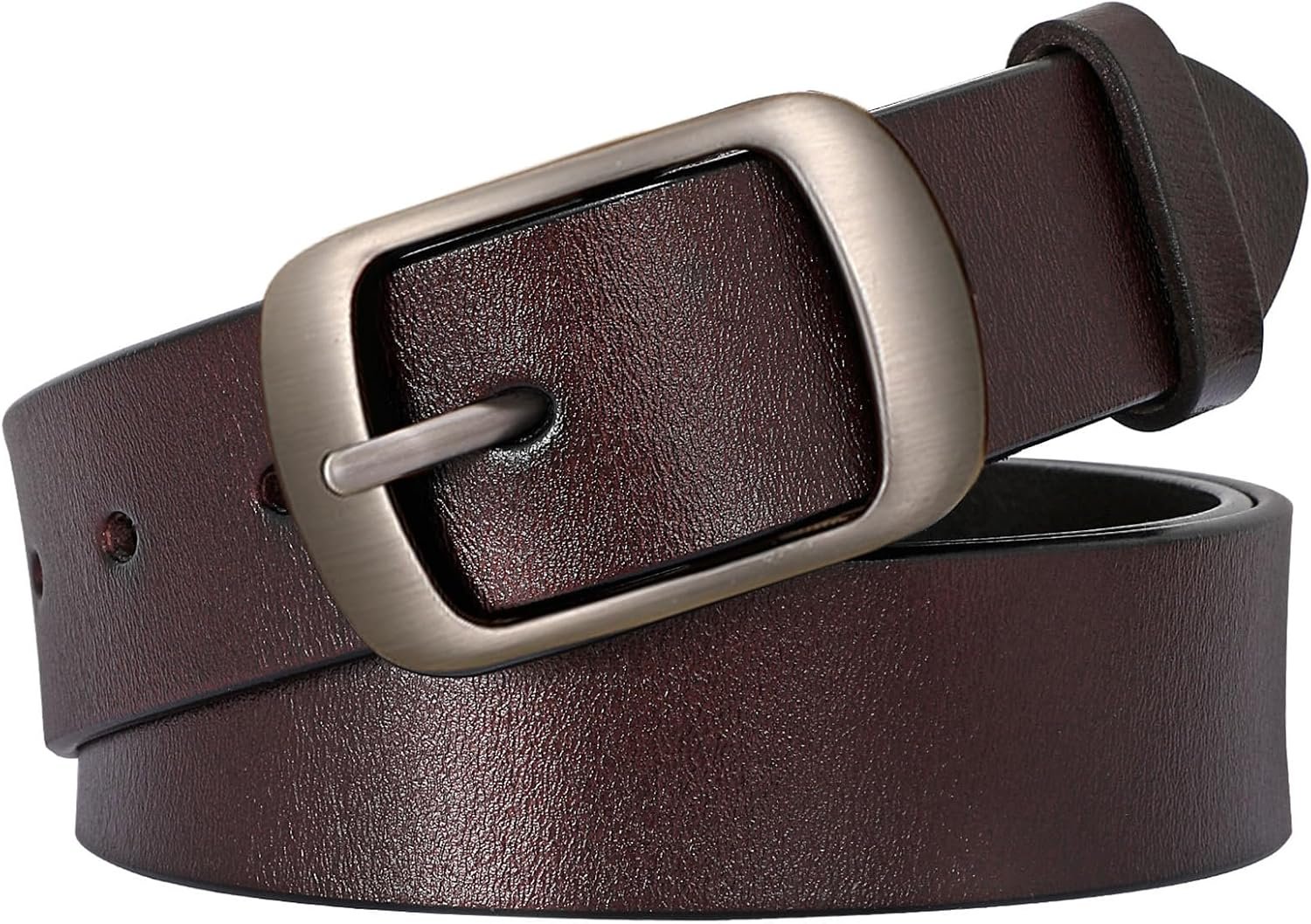 SUOSDEY Women Belts For Jeans Dresses Pants Ladies Leather Waist Belt with Elegant Buckle, Width 1.3″