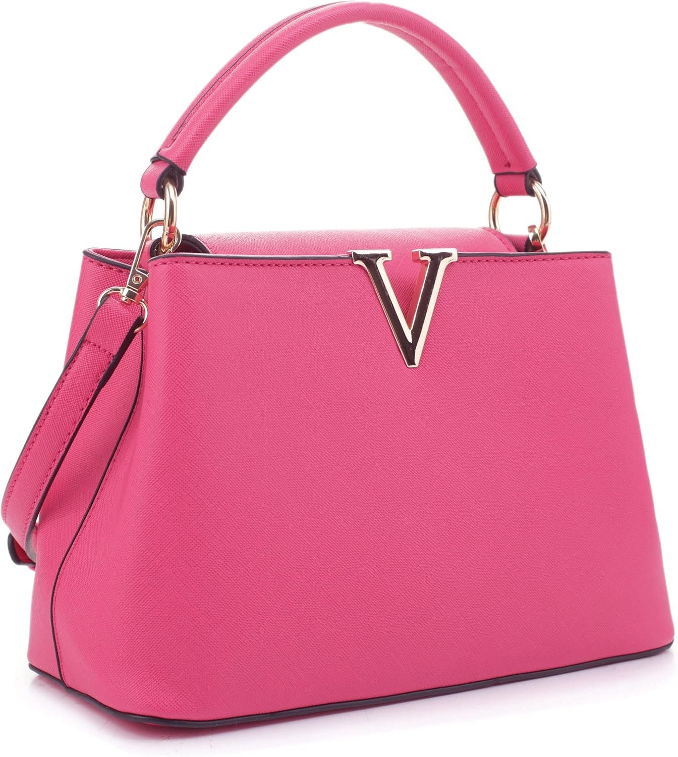 EVVE Women’s Small Satchel Bag Classic Top Handle Purses Fashion Crossbody Handbags with Shoulder Strap