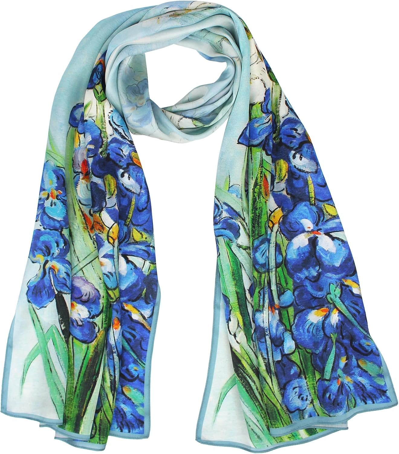 ANDANTINO 100% Silk Long Scarf-Women Large Oblong Shawls with Gift Packed