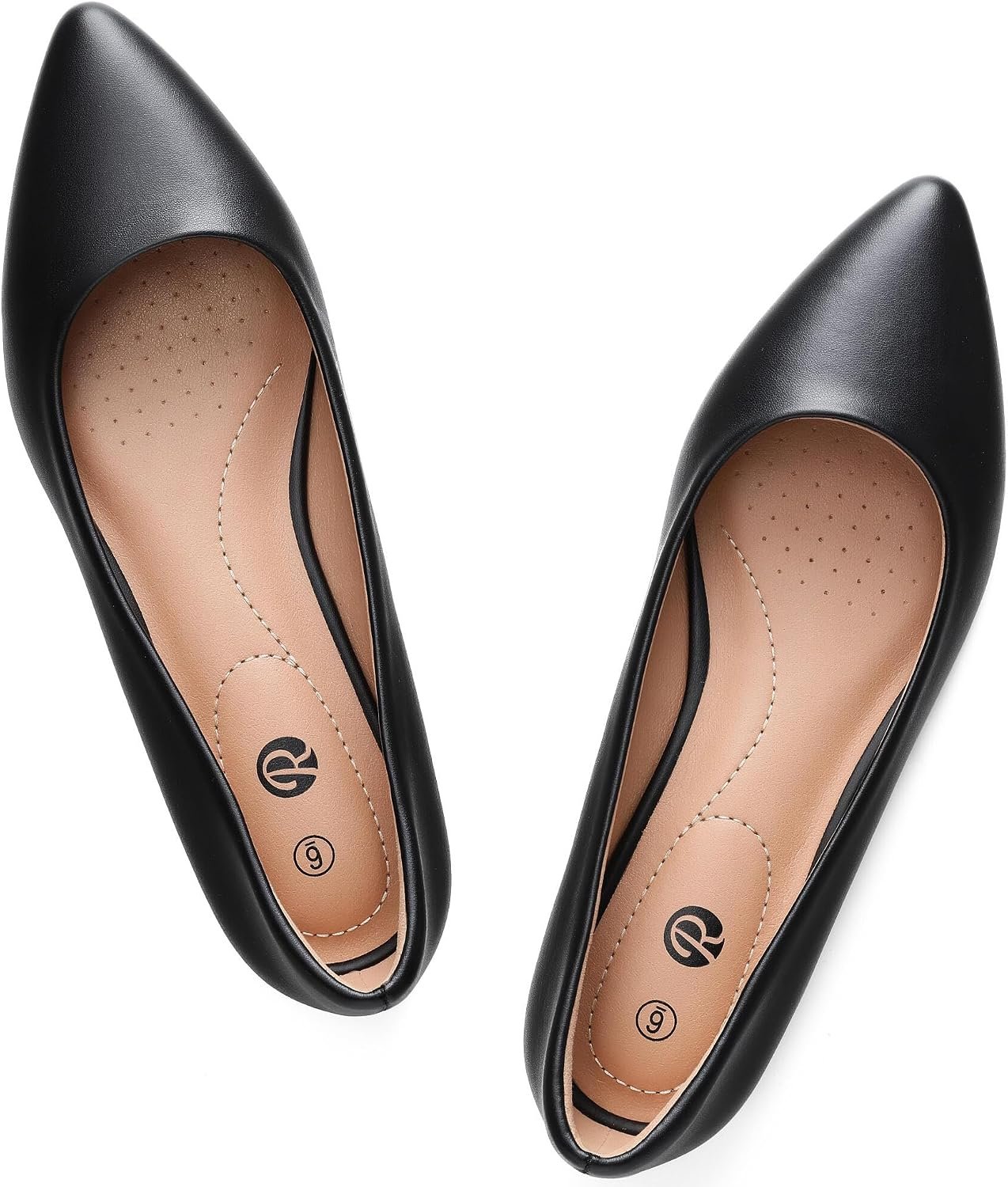 Rekayla Women’s Flats Classic Pointed Toe Ballet Flats Shoes for Women Comfortable Slip On Dress Shoes for Work Office Casual Daily Wear Flat