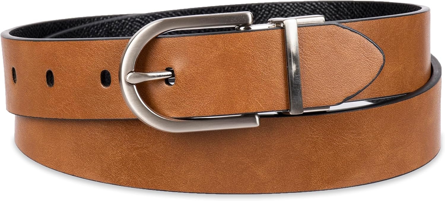 Calvin Klein Women’s 2-in-1 Reversible Versatile Belts for Jeans, Trousers and Dresses (Regular and Plus Sizes)