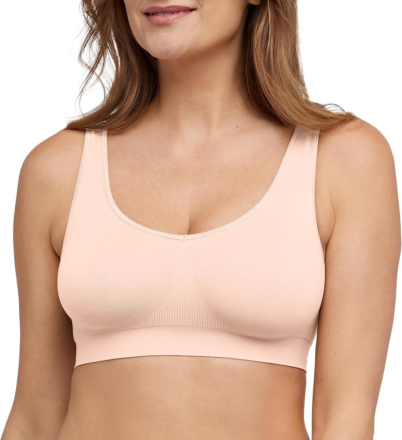 Bali Womens Wireless Bralette Bra, One Smooth U Bras for Women, Seamless Bralettes, No-Bulge, Smoothing, Pullover
