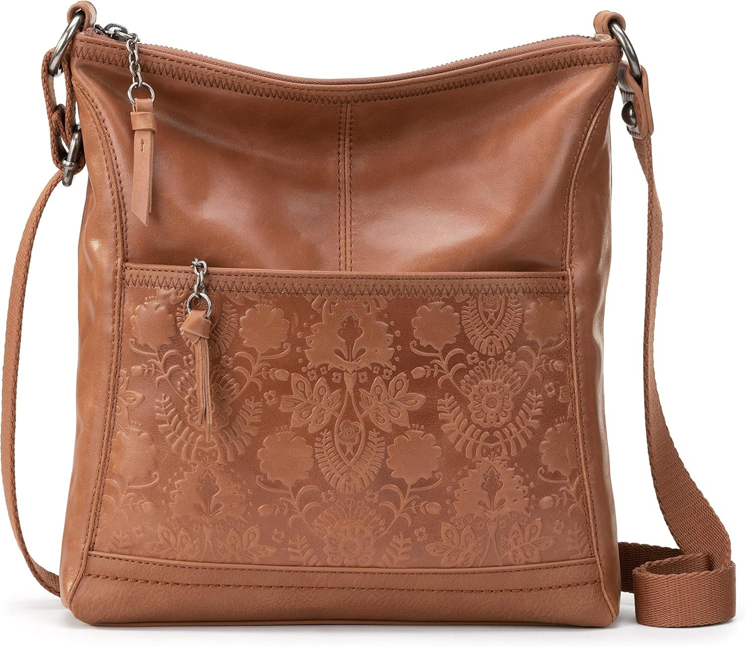 The Sak iris Leather Crossbody Purse – Women’s Handbag for Everyday & Travel – Cross Body Bag With Zipper Closure