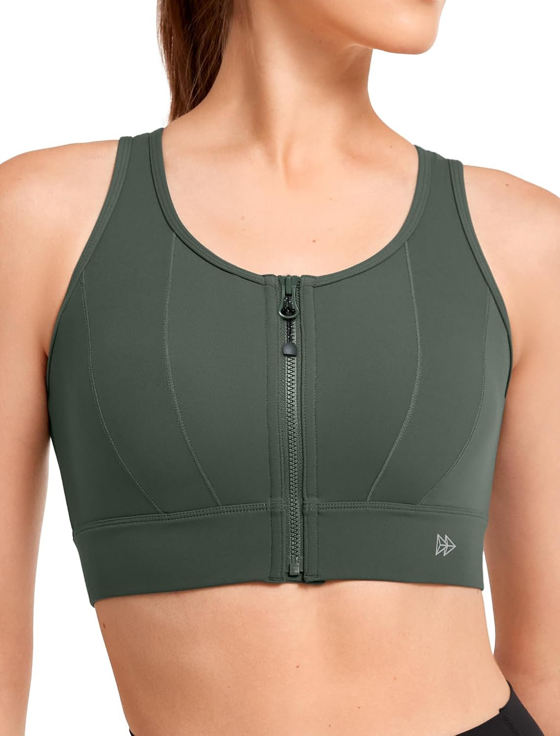 Yvette Front Closure Sports Bras for Women High Support Bust Supportive Sports Bra High Impact for Running