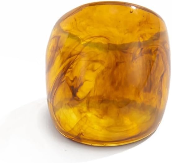 Women’s Chunky Square Resin Statement Ring – Multiple Colors Acrylic Fashion Jewelry for Daily/Party Wear
