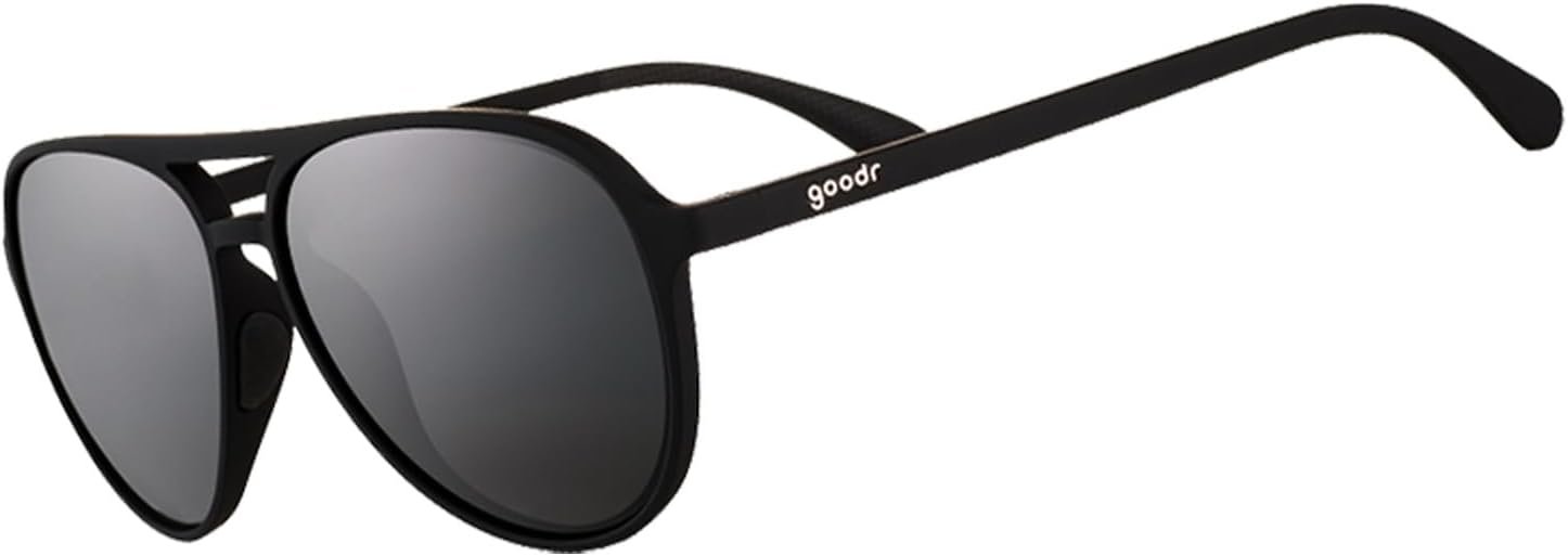 goodr Polarized Aviator Sunglasses, Large Sized (Mach G), UV400 Protection, No Slip, No Bounce