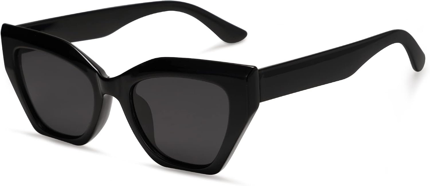 SOJOS Square Cat Eye Polarized Sunglasses for Women Retro Classic Vintage Trendy Cateye Shades Sunnies Gafas de sole SJ2235
