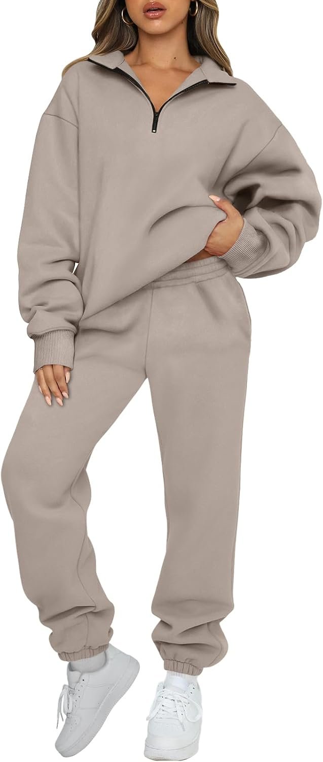 AUTOMET Women’s Sweatsuits 2 Piece Outfits Casual Airport and Travel Lounge Sets