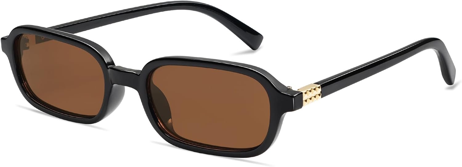 Appassal Retro Rectangular Sunglasses for Women Vintage 2026 Fashion Trendy Funny Small 90s Square Sunnies AP3698