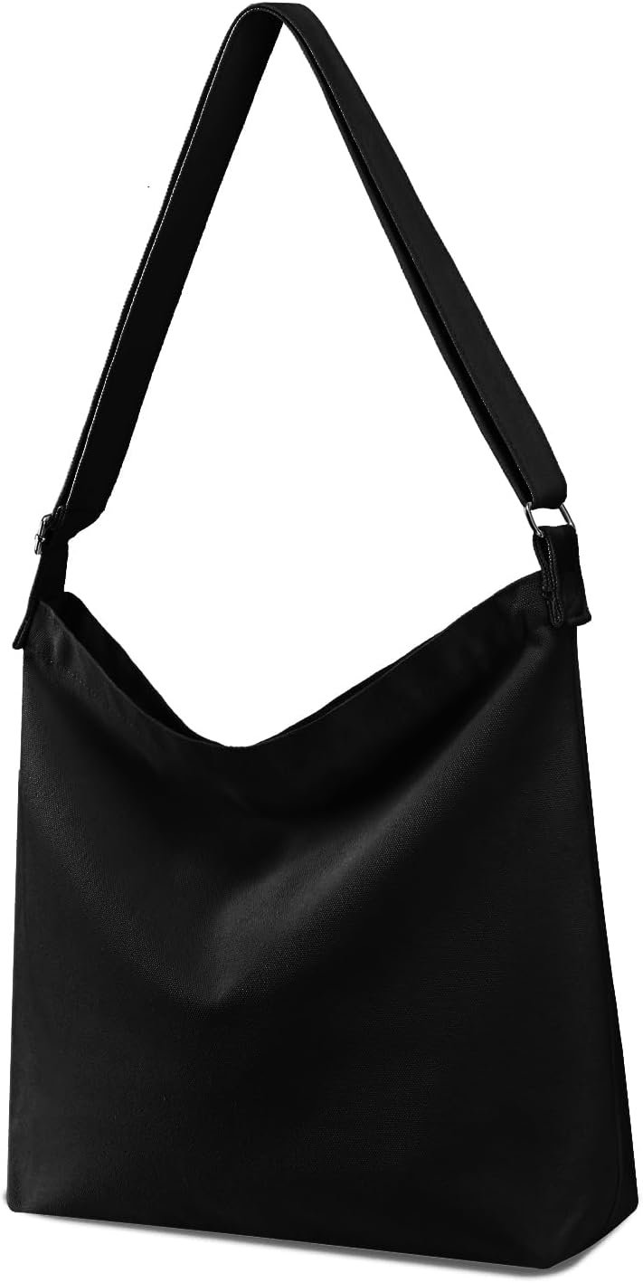 Women’s blank large Size Canvas Crossbody Tote Handbags Shoulder Bag Hobo Casual Tote