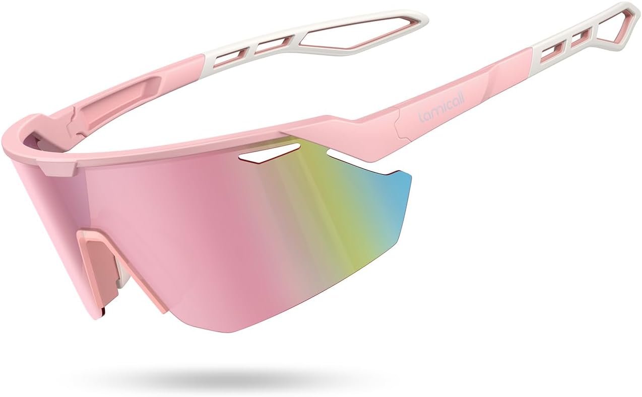 Lamicall 24g Polarized Sports Sunglasses for Men Women – UV400 Protection Sun Glasses for Baseball Running Cycling Fishing