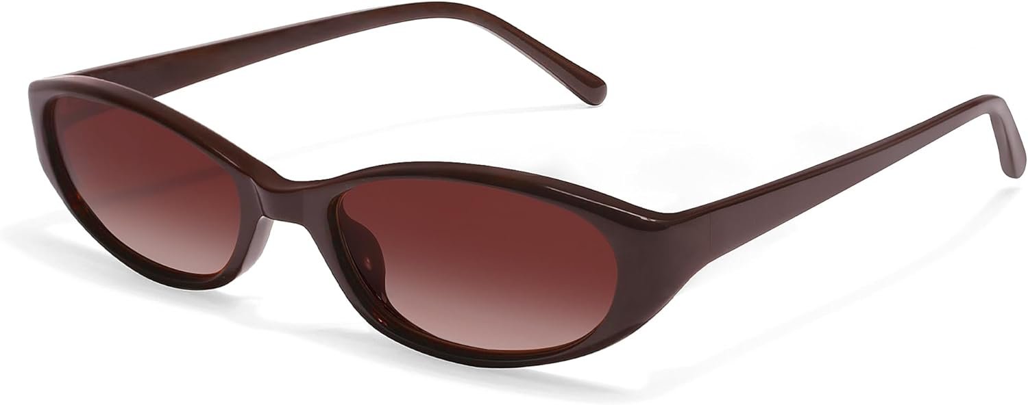GUVIVI Retro Oval Sunglasses for Women 2026 90s Small Chic Cat Eye Sun Glasses Sunnies Lightweight Shades