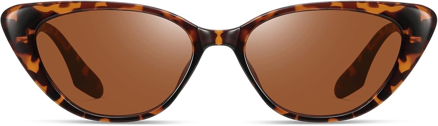 Retro Vintage Narrow Cat Eye Sunglasses for Women 90s Small Chic Trendy Sunnies UV400 Party Driving FZN7514