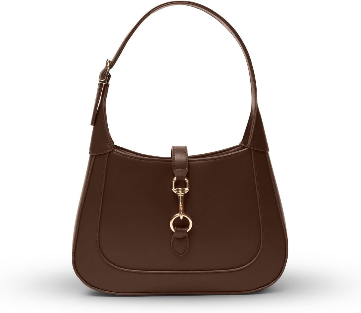 Shoulder Bag for Women – Small Shoulder Purses – Top Handle Structured Handbags – Adjustable Strap Vegan Leather