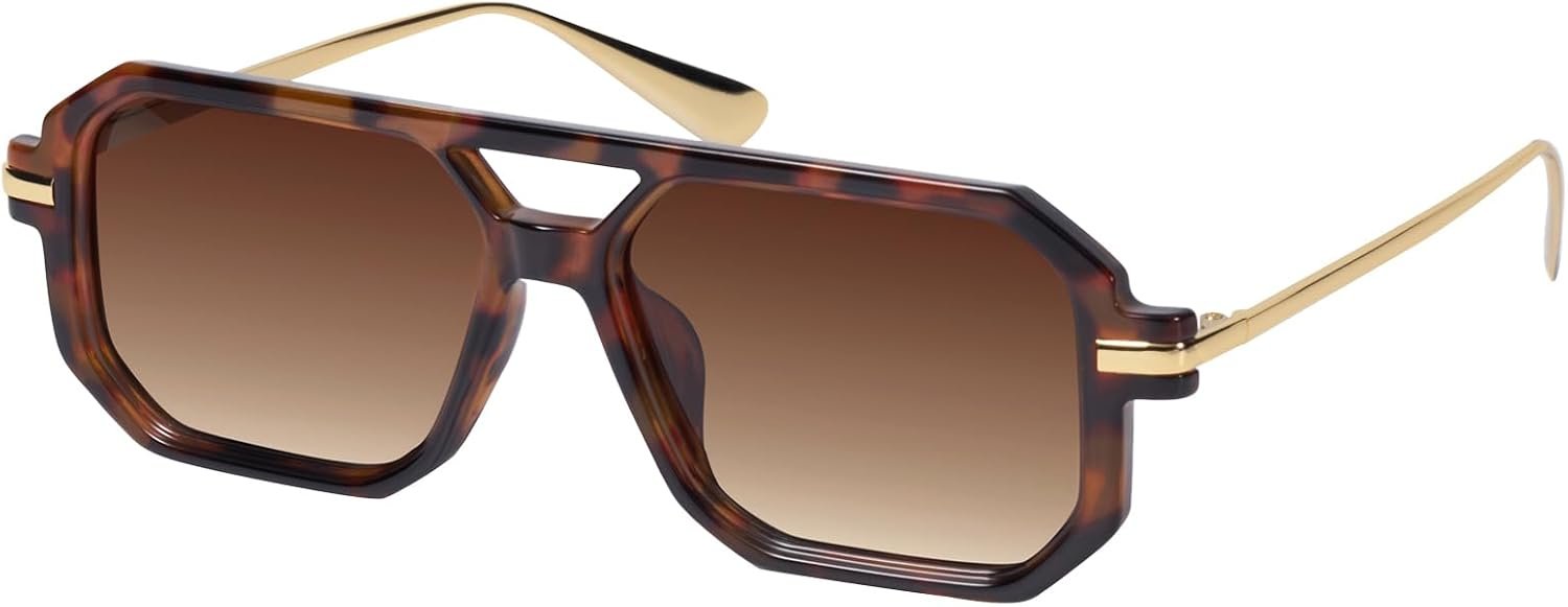 mosanana Trendy Aviator Sunglasses for Women with Polarized Lens Small Retro Style MS52591