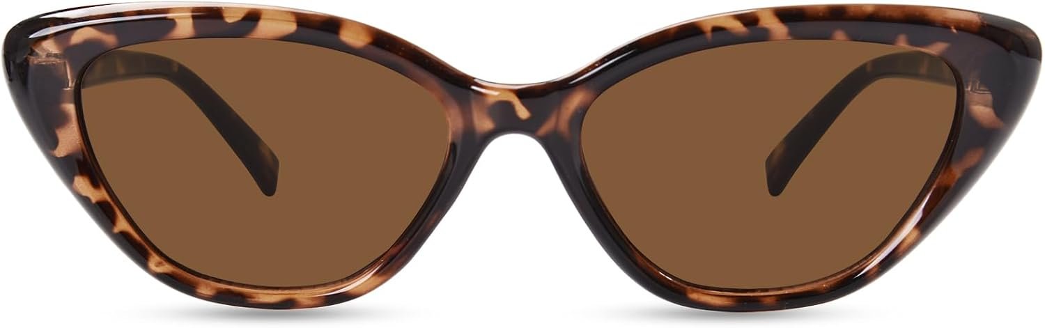 Cat Eye Sunglasses for Women, Vintage Retro Narrow Cateye Frame Trendy Sun Glasses, OP6913