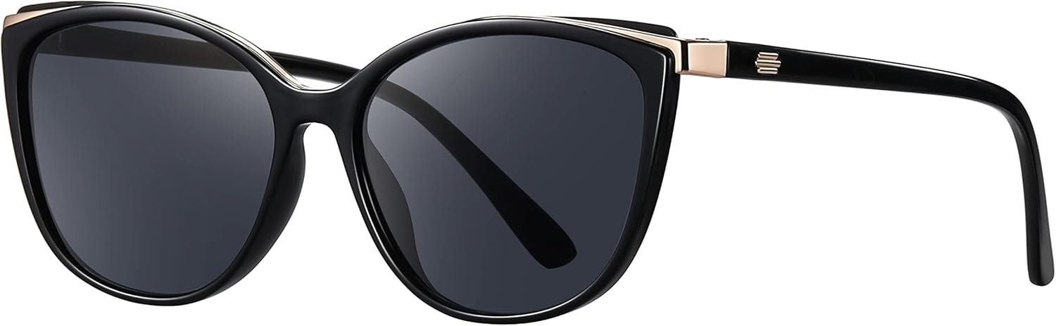 Soft Cat Eye Sunglasses for Women, UV400 Protection Cateye Shades | trendy fashion cat eye sun glasses for women, UV400 shades, lightweight big frame CL22017