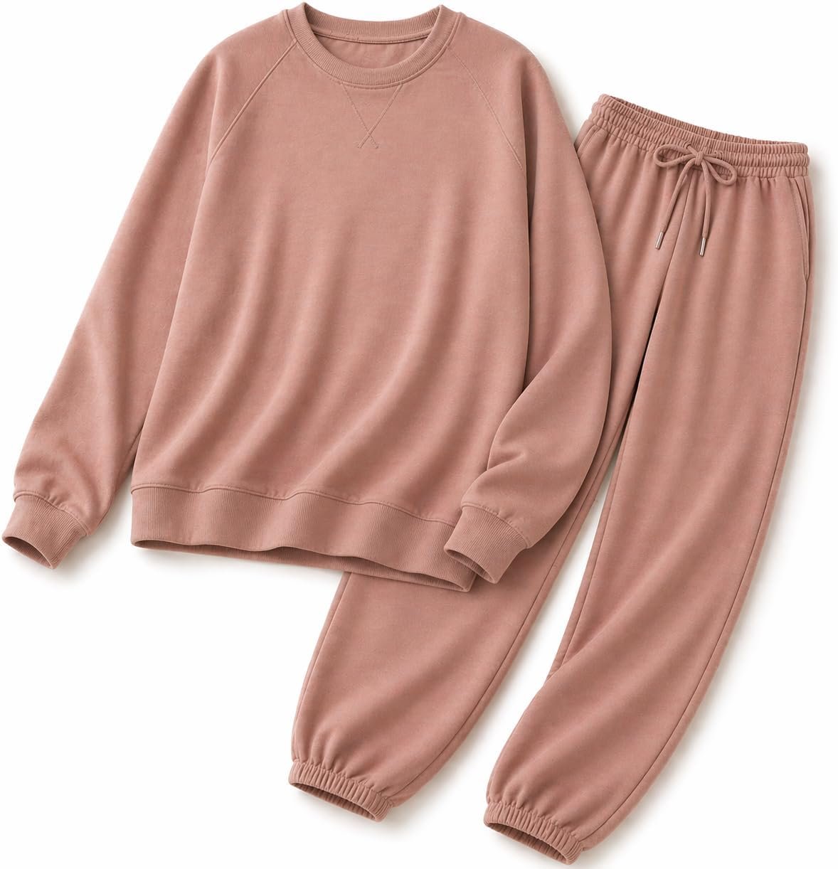 Blush by Us Angels 2 Piece Jogger Lounge Set for Women | Women’s Travel Sweatsuit – Lightweight, Cozy Loungewear