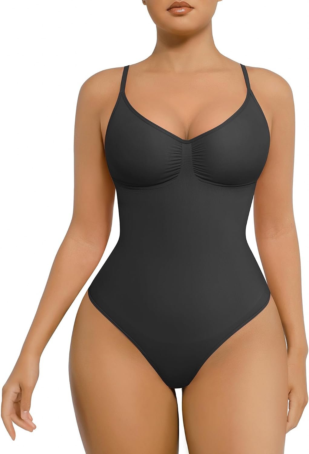 FeelinGirl Shapewear Bodysuit for Women Tummy Control Waist Bodysuit Thong Shapewear Body Shaper Going Out