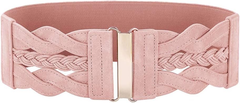 GRACE KARIN Women’s Elastic Wide Belts Vintage Stretchy Belt Retro Fashion Cinch Belts for Dresses