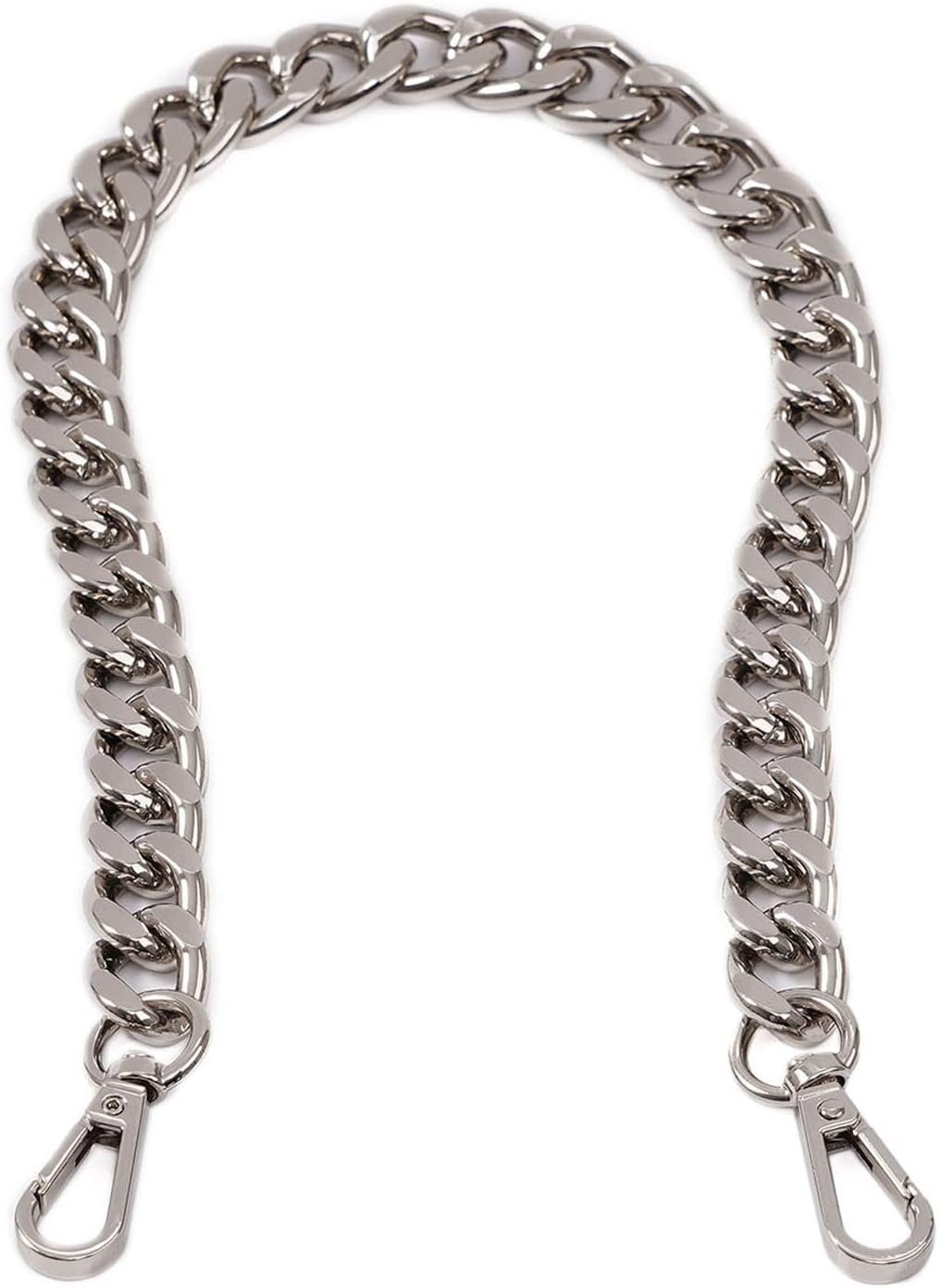 Xiazw Medium Size Fabulous Metal Shoulder Crossbody Purse Strap Replacement Bag Chain Accessories (18‘’, Silver)
