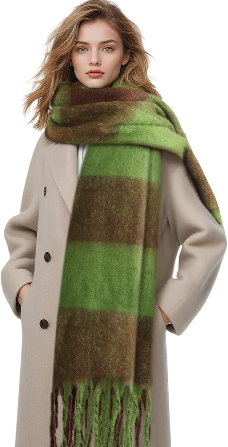 Winter Scarf for Women Warm Womens Scarf Soft Chunky Scarfs for Cold Weather Long Shawl Large Scarves