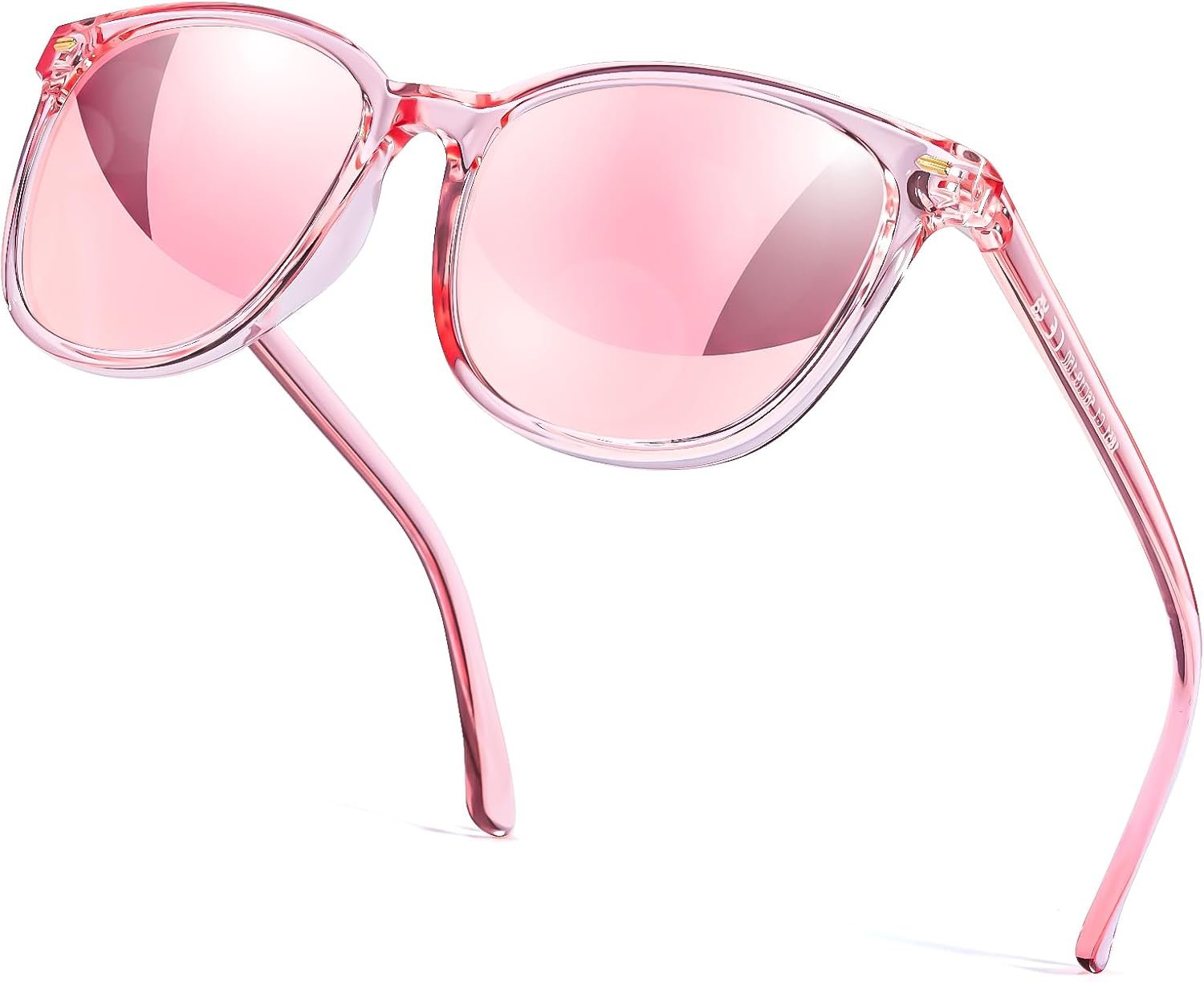 Myiaur Polarized Sunglasses for Women, Square Mirrored Trendy Shades with UV Protection Reduce Glare Sun Glasses