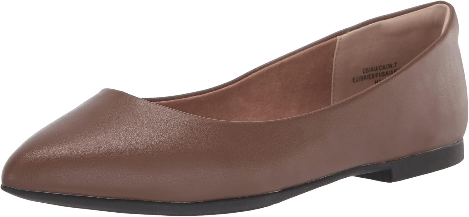 Amazon Essentials Women’s Pointed-Toe Ballet Flats