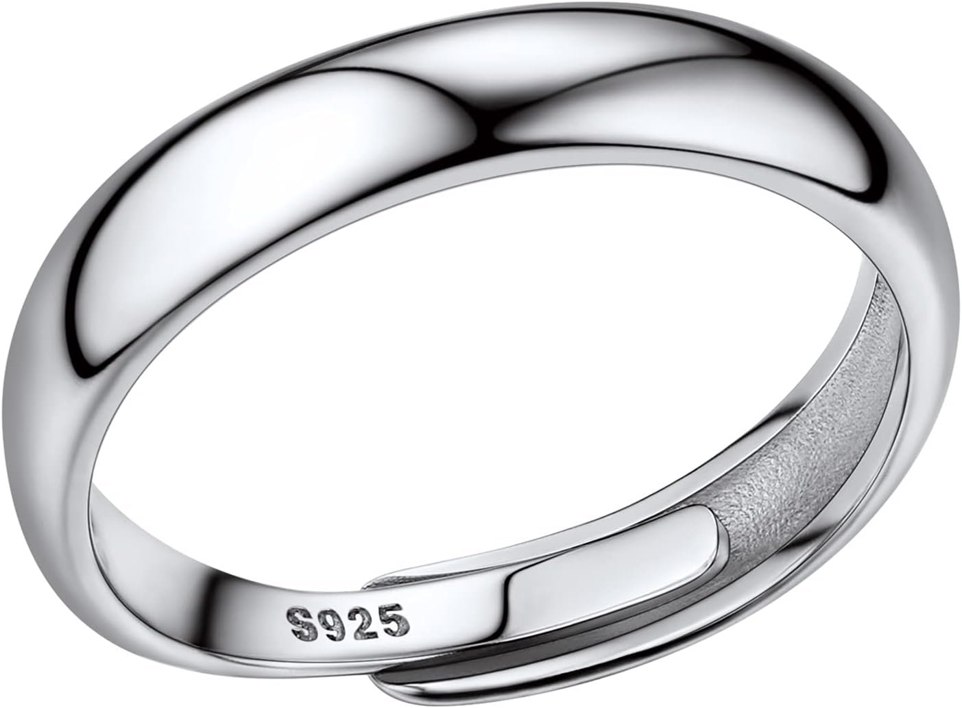 PROSILVER 925 Sterling Silver Adjustable Open Ring for Women, Solid Sterling Silver Stackable Ring, knuckle Finger Ring, Pinky Ring, Come with Box